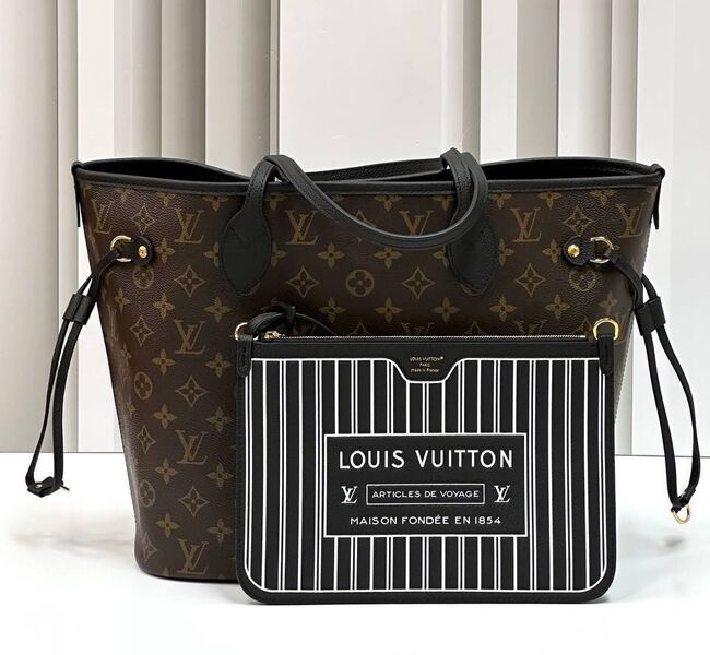 Сумка двусторонняя Louis Vuitton женский кожа черный 167165