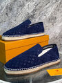 Мужские эспадрильи Louis Vuitton мужской замша синий 154401-4