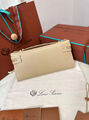 Клатч Loro Piana Extra Large 29 женский кожа бежевый 201226-4