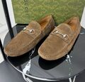 Мужские мокасины Gucci мужской замша 195817-1