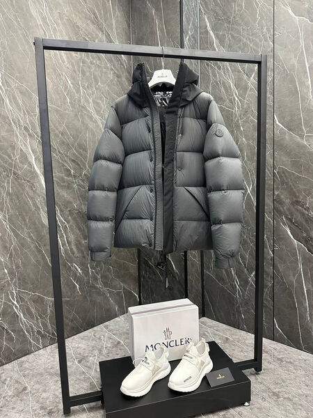 Мужской пуховик Moncler мужской графитовый 201795-6