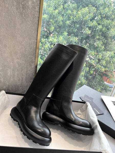 Сапоги Jil Sander женский кожа черный 128714-4