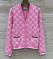 Кардиган Gucci женский вязаная ткань розовый 173788-1