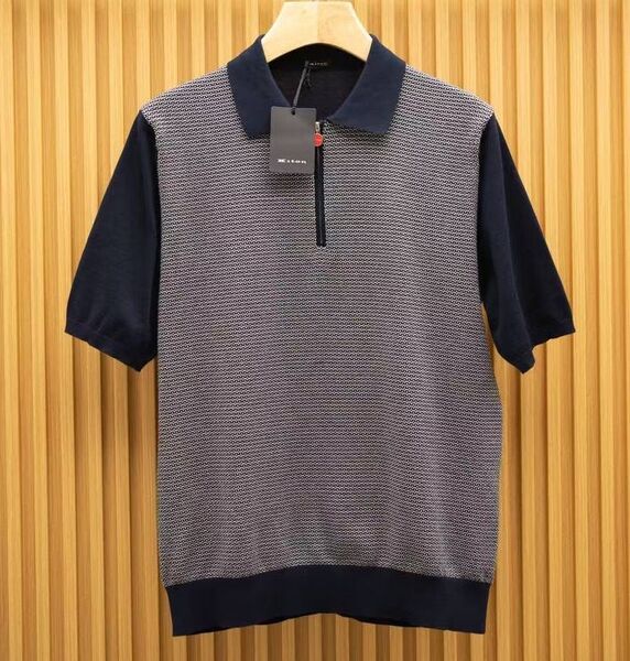 Мужское поло Kiton мужской графитовый 175034