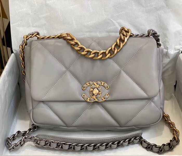 Сумка Chanel (26см) женский кожа графитовый 73556