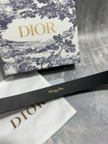 Женский ремень Christian Dior женский кожа черный 139082-5
