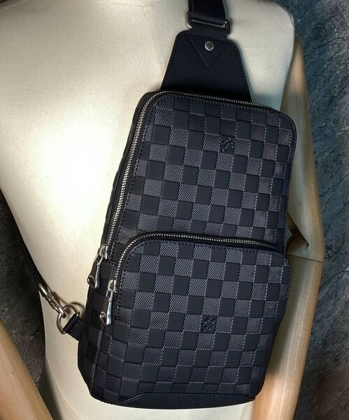 Мужская сумка слинг Louis Vuitton мужской кожа черный 170385