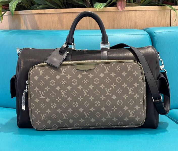 Дорожная сумка Louis Vuitton мужской кожа черный 196316