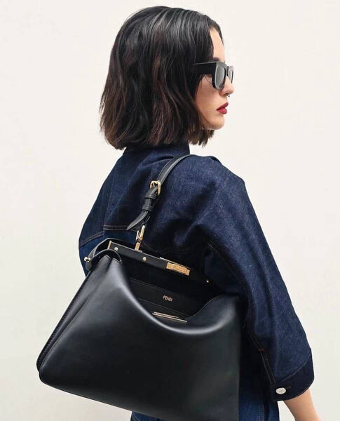 Сумка Fendi женский кожа черный 167735-2
