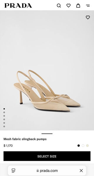 Туфли Prada женский сетка бежевый 187314-2
