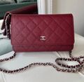 Сумка Chanel Mini женский кожа swift винный 143074