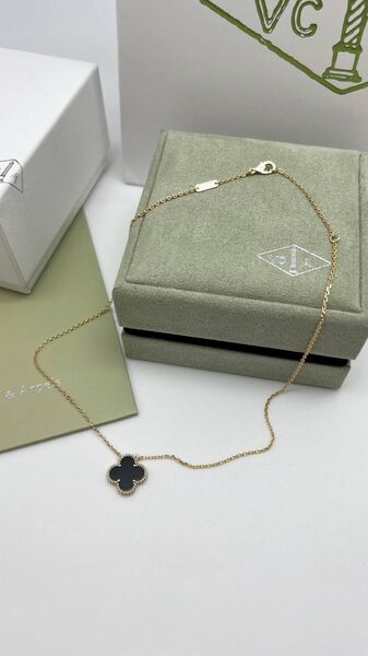 Колье Van Cleef черный 176098-5