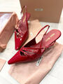 Туфли Miu Miu женский кожа бордовый 133775-2