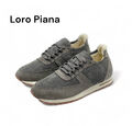 Мужские кроссовки Loro Piana мужской замша графитовый 168998-4