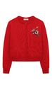 Детский кардиган Dolce & Gabbana бордовый 177473-5