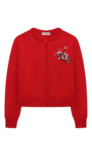 Детский кардиган Dolce & Gabbana бордовый 177473-5
