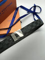 Мужской ремень Louis Vuitton мужской кожа черный 108712-3