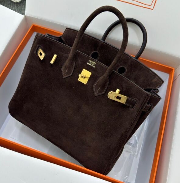 Сумка Hermès Birkin 25 женский замша 155736