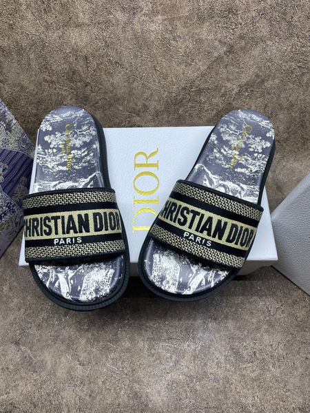 Мюли Christian Dior женский текстиль черный 54576-8
