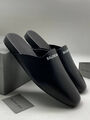 Мужские шлепки Balenciaga мужской кожа черный 190689-3