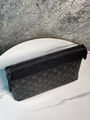 Мужской клатч Louis Vuitton мужской кожа черный 173553-2