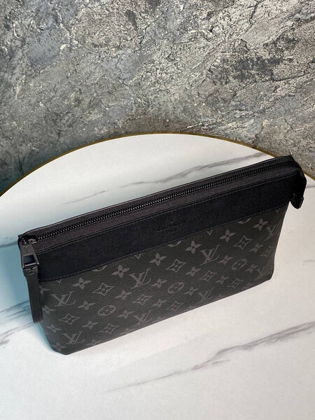 Мужской клатч Louis Vuitton мужской кожа черный 173553-2