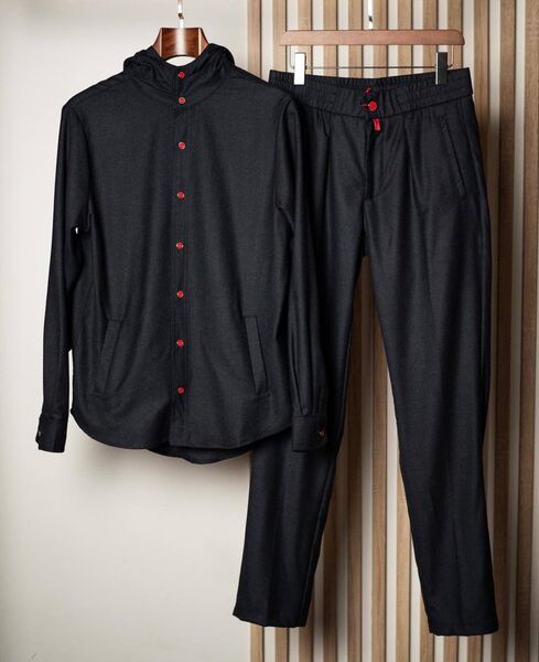 Мужской костюм Kiton мужской черный 173499