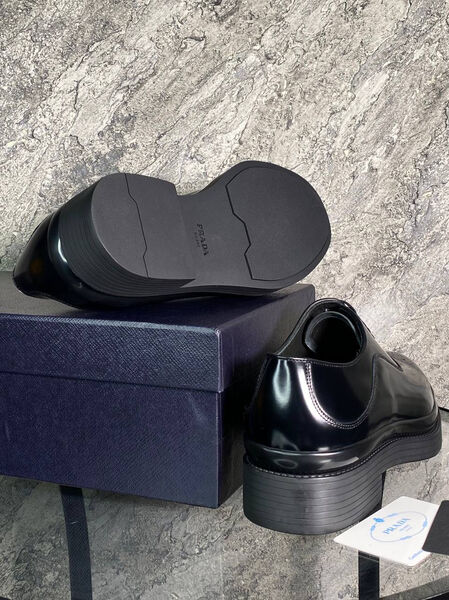 Мужские туфли Prada мужской кожа черный 160593-3