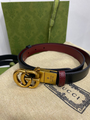 Женский ремень Gucci женский кожа бордовый 21647-3