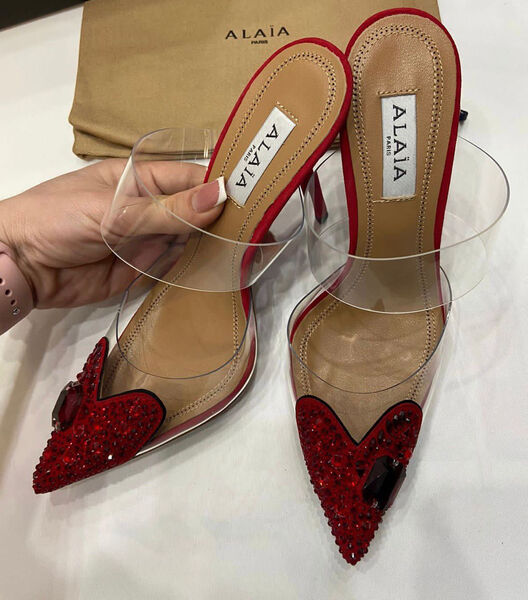 Туфли Alaïa женский бордовый 117369-3