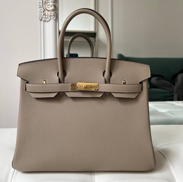 Сумка Hermès Birkin 30 женский кожа бежевый 146991