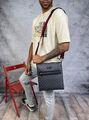Мужская сумка мессенджер Gucci мужской текстиль синий 42761-4