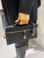 Клатч Loro Piana Extra Large 29 женский кожа черный 201228-4