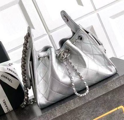 Сумка Chanel женский кожа графитовый 189425
