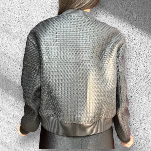 Куртка Bottega Veneta женский кожа графитовый 176165-2