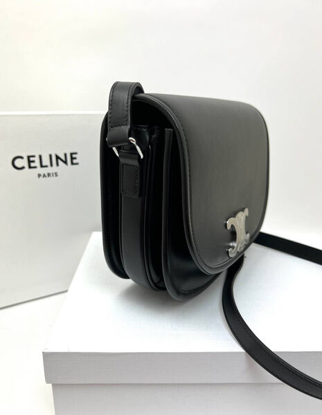 Сумка Celine Besace Triomphe женский кожа черный 142180-3