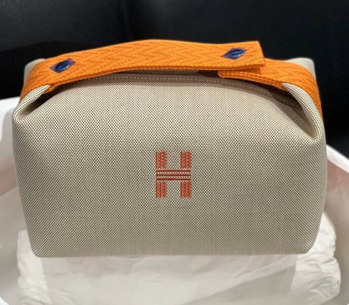 Косметичка Hermès женский текстиль графитовый 106232