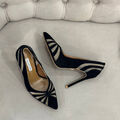 Туфли Aquazzura женский замша черный 137129-3
