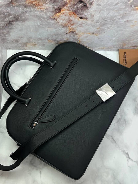 Мужской портфель Burberry мужской кожа черный 111552-2
