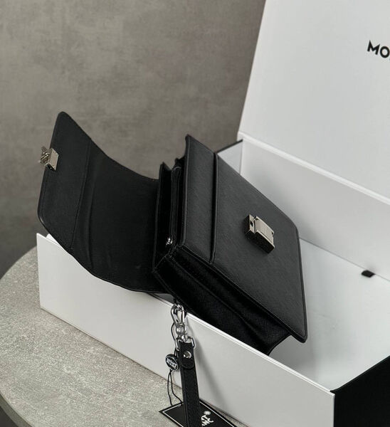 Мужской клатч Montblanc мужской кожа черный 195471-5