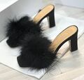 Шлепки Maison Margiela женский кожа swift черный 137735