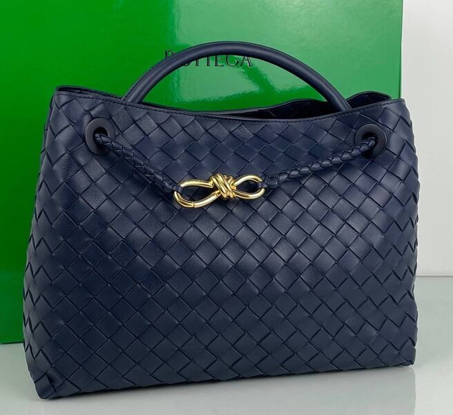 Сумка Bottega Veneta женский кожа синий 130143