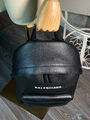 Мужской рюкзак Balenciaga мужской кожа черный 167098-3