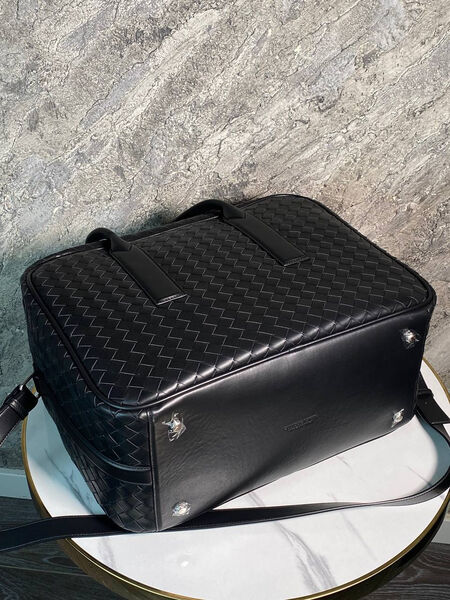 Мужской портфель Bottega Veneta мужской кожа черный 167087-3