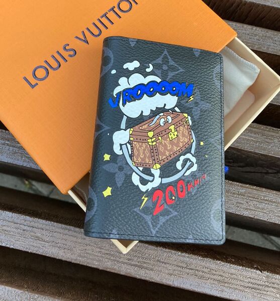 Визитница Louis Vuitton женский кожа графитовый 16005