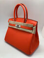 Сумка Hermès Birkin 30 женский оранжевый 75318-3