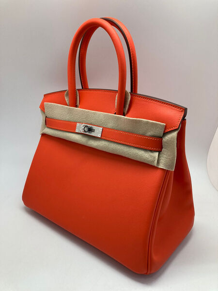 Сумка Hermès Birkin 30 женский оранжевый 75318-3