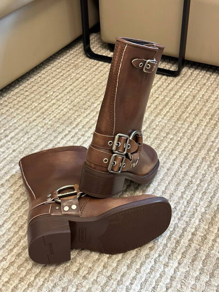 Сапоги Miu Miu женский кожа 126707-6