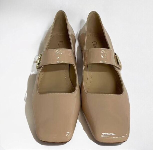 Туфли Christian Dior женский кожа бежевый 167931