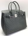 Сумка Hermès Birkin 30 женский кожа графитовый 75296-1